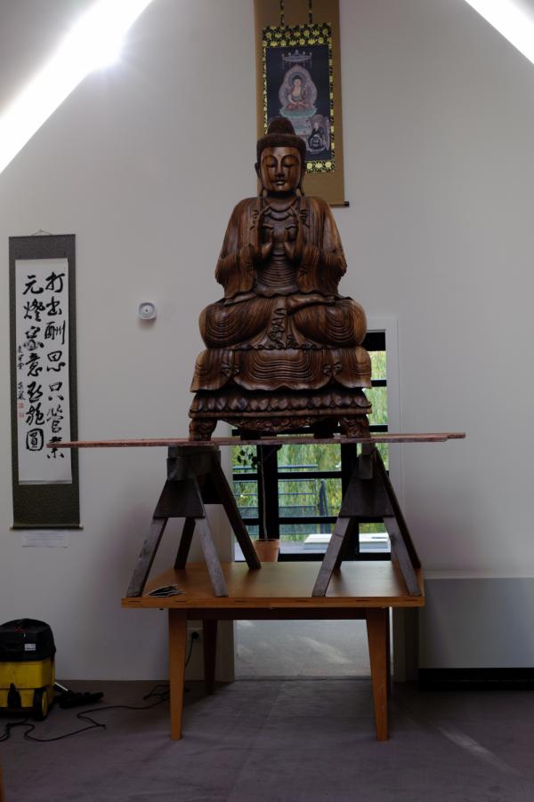 Installation Of The New Buddhist Altar Zen Meditation